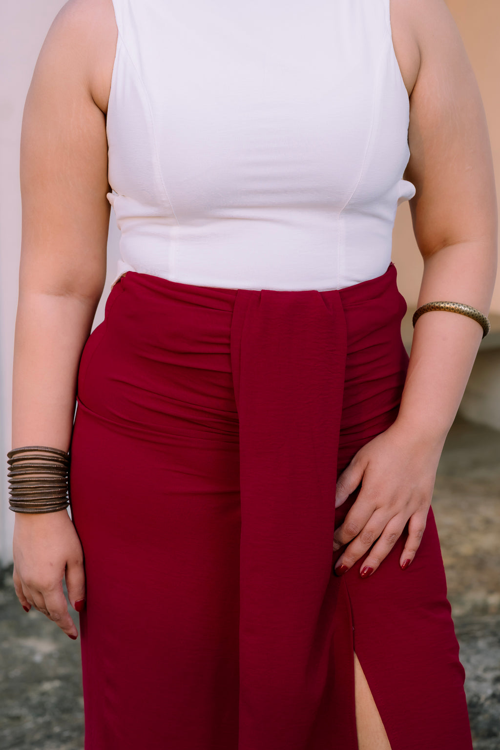 Nelum Pleat Skirt